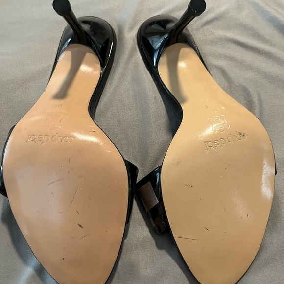 New Coup d’etat Black,Gold and Silver Sandals Size 10 - Picture 4 of 4